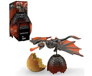 MEGA Construx Game of Thrones œuf de Dragon refermable et Drogon à Construire, Jeu de Briques de Construction, 30 pièces, 16 Ans et Plus, GMN99