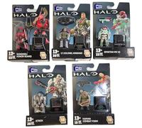 Mega Construx Halo Heroes Series 18 Ensemble complet de 5 figurines à construire de DKW59-963H Release