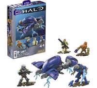 Mattel - Mega Construx Halo - HHC36 - Contient 135 pcs - Coffret Le Ghost de Requiem - Pack 4 Mini Figurines articulées 5cm + Vaisseau à Construire…