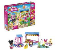 Mega Construx - Mega Barbie - Marché Fermier - Coffret de Construction - 80 Blocs - 3 Figurines - 4 Animaux - 6 Accessoires - Cadeau dès 4 Ans, HDJ85