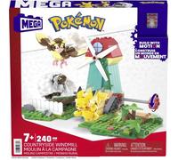 MEGA BLOKS Coffret construction Moulin à la Campagne 240 pièces Pikachu Roucool Moumouton dès 7 ans