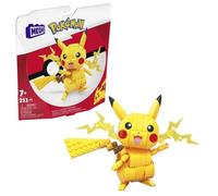 MEGA Brands Figurine Pikachu 12 cm, jeu de construction 211 pièces, dès 7 ans