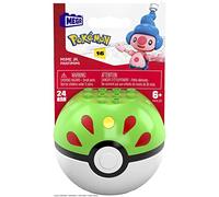 Mega Construx Pokemon Poke Ball et Figurine Mime Jr. à Construire, Jeu de Briques de Construction, 24 Pieces, pour Enfant das 6 Ans, HHL19