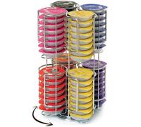 Mega-Deal Porte Capsules Distributeur Présentoir Rotatif pour 64 capsules Tassimo Acier chromé