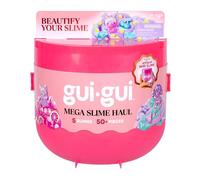 Méga déballage de Slime Gui Gui avec Plus de 50 pièces, 5 slimes parfumés Nuageux, Transparent, Beurre, gelée et craquant, des Outils Premium et Un Mini Slime Exclusif, à partir de 6 Ans