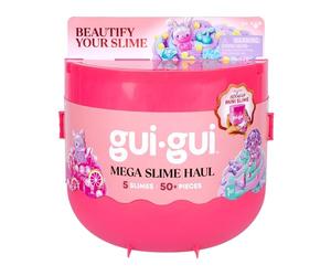 Méga déballage de Slime Gui Gui avec Plus de 50 pièces, 5 slimes parfumés Nuageux, Transparent, Beurre, gelée et craquant, des Outils Premium et Un Mini Slime Exclusif, à partir de 6 Ans