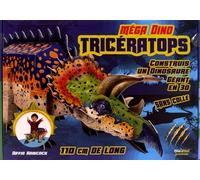 Méga Dino Tricératops - Construis Un Dinosaure Géant En 3d Sans Colle, 110 Cm De Long