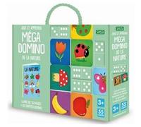 Sassi Junior – Méga Domino de la Nature – Livre de 10 pages et 55 cartes domino