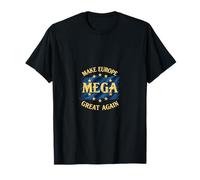 Mega Europe Drapeau Étoiles Tee Européen T-Shirt