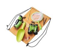 Mega Explorer Kit pour enfants - Ensemble d'aventure en plein air 9 pièces avec microscope et jumelles | Jouet d'apprentissage STEM avec sac de rangement | Piles incluses