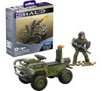 MEGA FLEETCOM Ensemble de jouets de construction Halo Mongoose ATV avec 79 pièces, 2 micro figurines articulées et accessoires