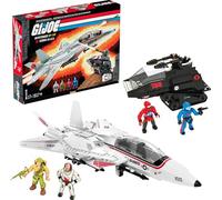 MEGA BLOKS Set de construction GI Joe Skystriker XP-14F vs Cobra HISS 617 pièces 4 fig. articulées