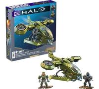 Mega Halo Coffret Mission De Reconnaissance du Hornet De L’UNSC, Jeu De Construction De Véhicules avec 4 Mini-Figurines Articulées, À Collectionner, Jouet Enfant, Dès 8 Ans, HKT18