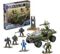 MEGA Halo Warthog FLEETCOM Coffret de construction de quad de 469 pièces avec 5 mini-figurines articulées et accessoires, HNC57