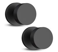 Mega Handles Buena Dummy I Bouton de porte noir pour portes franaises de placard et d'armoires I Design rversible robuste I S'adapte toutes