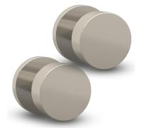 Mega Handles Buena Dummy I Bouton de porte noir pour portes franaises de placard et d'armoires I Design rversible robuste I S'adapte toutes