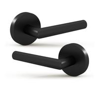 Mega Handles Ronn Lot de 2 poignes de porte factices et serrures pour placard ou portes franaises, leviers de porte rversibles non tournants d