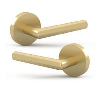 Mega Handles Ronn Lot de 2 poignes de porte factices pour placard ou portes franaises, leviers de porte rversibles non tournants d'un seul ct