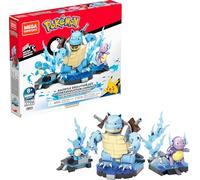 Mega HDH93 Construx Pokemon 3 Figurines Évolutions de Carapuce à Construire, Jeu de Briques de Construction, 379 Pièces, pour Enfant Dès 8 Ans, Multicolore Exclusivité sur Amazon