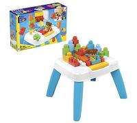 Mega HHM99 Bloks Coffret de Construction Table Avalanche avec 2 Fonctions Avalanche, 23 Blocs de Construction géants et 1 Figurine, Jouet d'Éveil, Dès 1 an, Multicolore