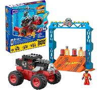 Mega Hot Wheels Coffret De Construction De 151 Pièces Hot Wheels Parcours Bone Shaker Chocs Et Fracas,1 Rampe,Des Obstacles Et 1 Mini-Figurine De Conducteur,Jouet Enfant,Dès 5 Ans,Hkf87