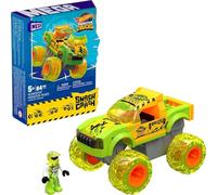 Mega Hot Wheels Jouet Construction Gunkster Chocs Et Fracas Monster Truck, 1 Mini-Figurine Articulée Conducteur, 84 Pièces, Vert, Jouet Enfant, A Partir De 5 Ans, HNG52