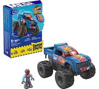 MEGA Brands – Jeu de construction Hot Wheels V8 Bomber Truck – Monster Truck gris – 5+ ans