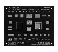 Mega Idea Black Steel Bga Reballing Stbbles,Cpu Nand Hole Plating,18 Template Pour Iphone 14 13 12 11x8 7 6 - Type 8 8p X