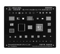 Mega Idea Black Steel Bga Reballing Stbbles,Cpu Nand Hole Plating,18 Template Pour Iphone 14 13 12 11x8 7 6 - Type Xs Max Xr
