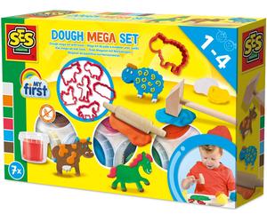 Méga kit de pâte à modeler avec outils - SES CREAVITE - My first - Hobby 1 - 4 - Sensoriel - Apprendre les formes - Age : 1+
