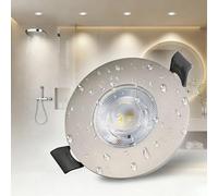 mega lumen Spot LED Encastrable 5W 520lm Spot Salle de Bain IP44 230V Spots LED Plafond Nickel Module 3000K / 4000K / 6000K for Cuisine Salon Trou Ø68-74mm IRC90+