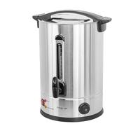 Mega-M Bac à eau à double paroi 20 l 2800 W en acier inoxydable - 51,5 x Ø31,5 cm - Avec contrôle de la température, Keep Warm et robinet - 230 V (20 L)