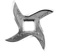 Mega-M Couteau pour hachoir à viande: Ce couteau unilatéral en acier inoxydable est robuste, résistant à la corrosion et idéal pour hacher la viande en toute sécurité.