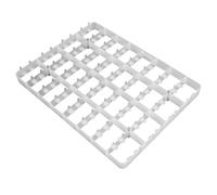 Mega-M Horde d'œufs d'oie pour incubateur, blanc, 50 x 38 x 4 cm, capacité de 32 œufs, en plastique, accessoire d'incubateur