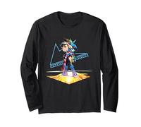 Mega Man Star Force Legacy Collection Manche Longue, Unisexe pour Adultes, Noir, XL