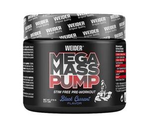 Mega Mass® Pomp Pre Workout 270 g Black Currant - Booster Sans Caféine à Base de L-Citrulline et L-Arginine