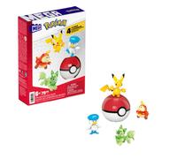 Mattel – Coffret Mega Pokémon – 4 figurines + Poké Ball – Jouet de construction – 7 ans et +