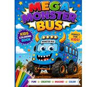 MEGA MONSTER BUS kids coloring book