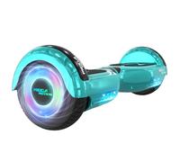 MEGA MOTION Hoverboard, Hoverboards à deux roues de 6,5 pouces avec Haut-parleur Bluetooth, avec Lumières LED colorées, Cadeau pour Enfants et Adolescents (Vert)