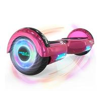 MEGA MOTION Hoverboard, Hoverboards à deux roues de 6,5 pouces avec Haut-parleur Bluetooth, avec Lumières LED colorées, Cadeau pour Enfants et Adolescents (Rose)