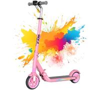 MEGA MOTION Trottinette électrique pour Enfants - 3 Modes de Vitesse, Moteur 150W, Vitesse maximale 16 km/h, Pliable, Hauteur du Guidon réglable, Roues de 6 Pouces, éclairage latéral LED