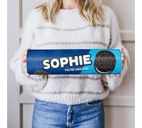 Mega Oreo Giftroll Personnalisée - Cadeau Spécial Anniversaire, 1000G de Délices Personnalisés avec Nom