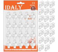 MEGA PACK 20 Embout Seringue Nasale Bebe - Remplacement Embout Mouche Bebe En Silicone, Pour Seringue Lavage De Nez Bebe - S'adaptent À Tous Types De Seringues Nasales Standard