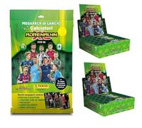 Mega Pack Footballeurs 2025-26 Adrenalyn X Deluxe Edition Pack Panini + 2 boîtes (48 sachets) + porte-clés en métal 3D et porte-clé sifflet