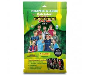 Mega Pack Footballeurs 2025-26 Adrenalyn X Deluxe Edition Pack Panini + porte-clés en métal 3D et porte-clés sifflet