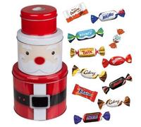 Méga Père Noël Gigogne à garnir de 100 chocolats Kinder Schokobons et Mini Bueno, Daim, Célébrations