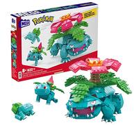 MEGA Brands - Set Pokémon Bulbasaur Evolution - 622 pièces, 3 personnages (Bulbasaur/Venusaur)