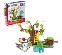 MEGA Coffret construction Pokémon Les Bois Jolis Émolga & Bulbizarre, 2 figurines, 194 pièces