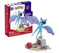 Mega Pokémon Coffret de Construction de 61 pièces Dont 1 Figurine Nosferapti et Un Paysage désertique, doté de la Nouvelle Brique de Mouvement, Jouet Enfant, Dès 7 Ans, HKT19