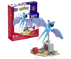 Mega Pokémon Coffret de Construction de 61 pièces Dont 1 Figurine Nosferapti et Un Paysage désertique, doté de la Nouvelle Brique de Mouvement, Jouet Enfant, Dès 7 Ans, HKT19